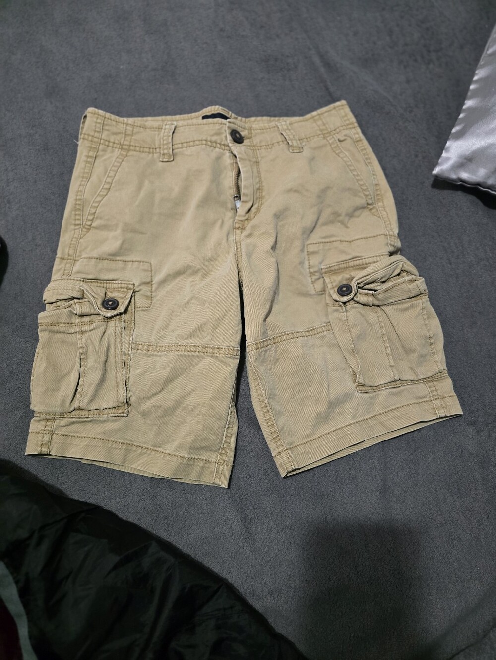 Aeropostale Men's Cargo Shorts in Tan - Durable Utility Design